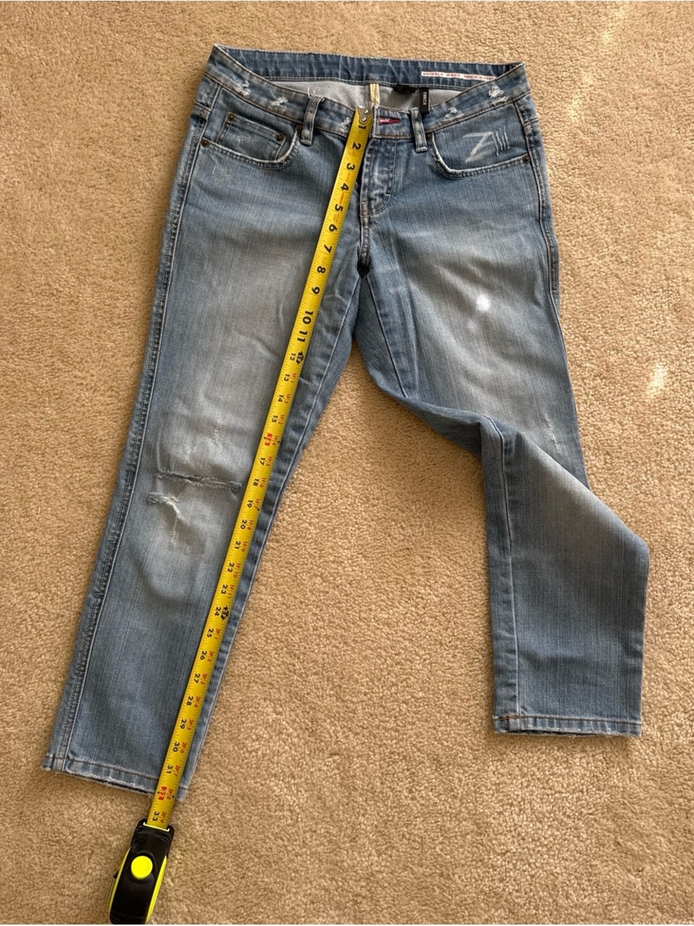 Buffalo David Bitton Washed Blue Boyfriend Jeans